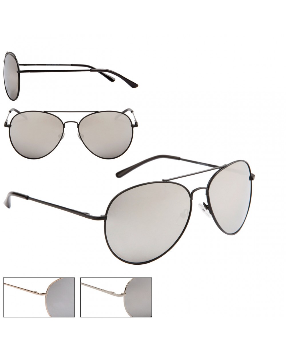 Mirrored Aviator Sunglasses