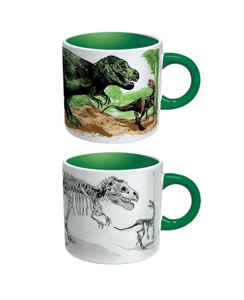 Tazza Magica Heat Changing Dinosauri - Scompare Con Il Caldo, I Dinosauri Diventano Fossili, 12 Oz, In Scatola Regalo