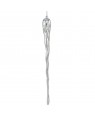 12 Inch Silver Acrylic Icicle Ornament