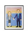 Michael Scott's Painting Jim And Pam Wedding Poster 11 x 17