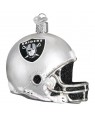 Oakland Raiders NFL Football Helmet Glass Ornament