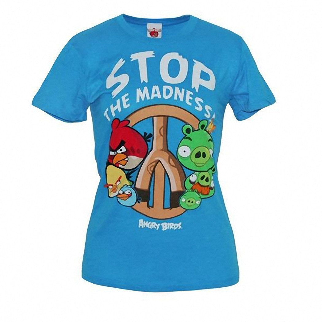 Stop The Madness Angry Birds Womens T Shirt
