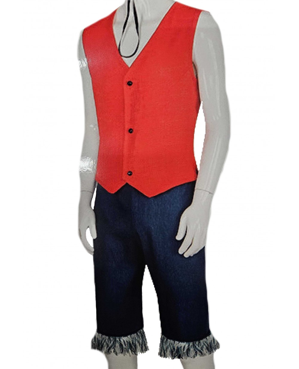 Déguisement One Piece Monkey D. Luffy Pantalon Décontracté Costume