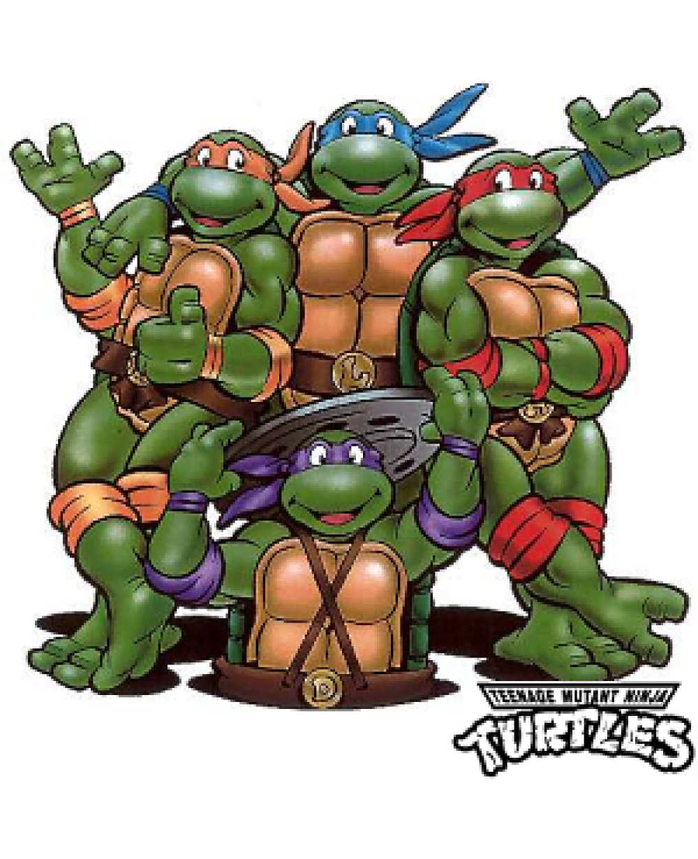 Maglietta TMNT Tartarughe Ninja Per Adulti, Modello Donatello, Colore Unico, 100% Cotone, Taglia M.
