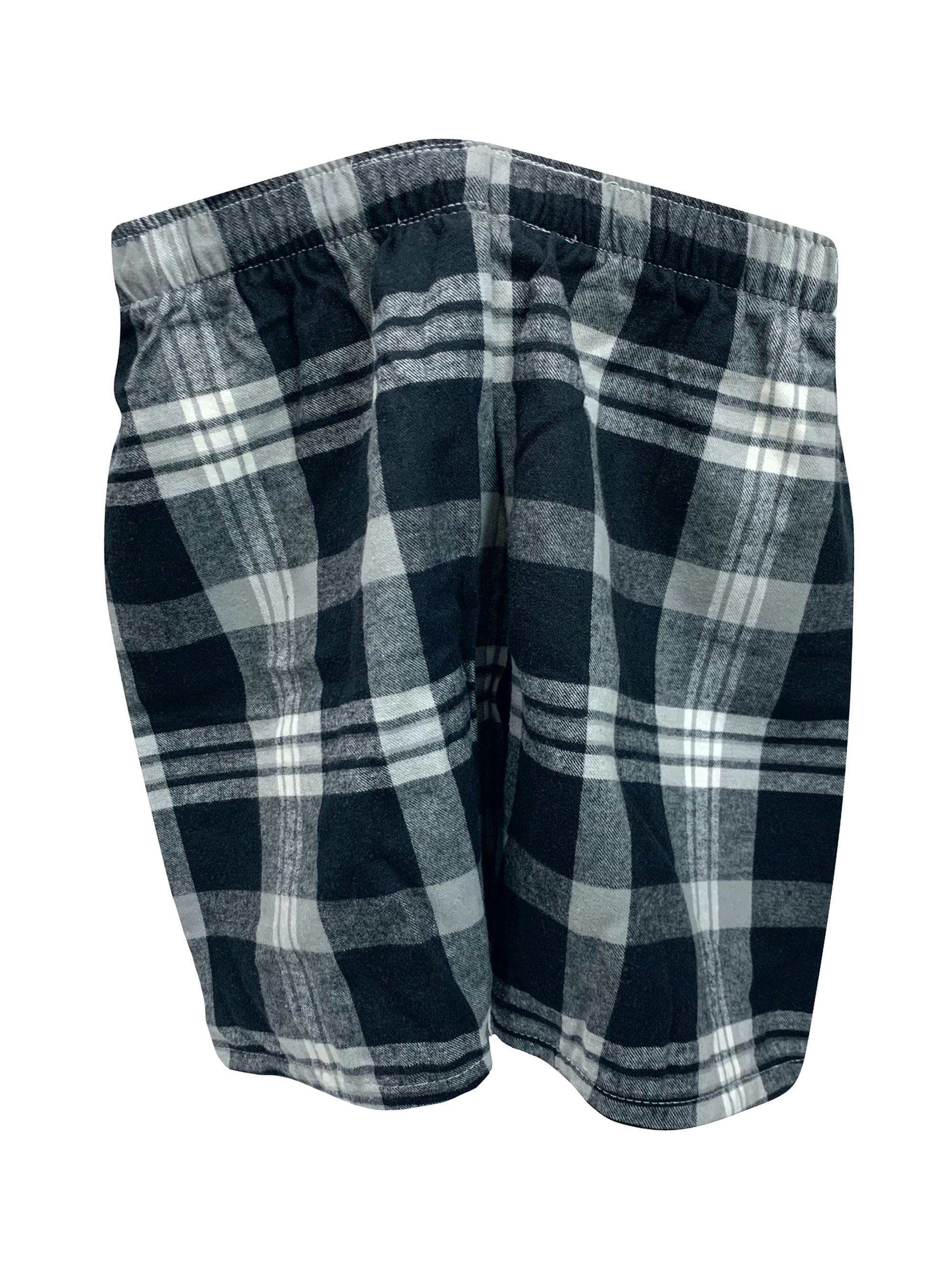 Black And White Plaid Shorts