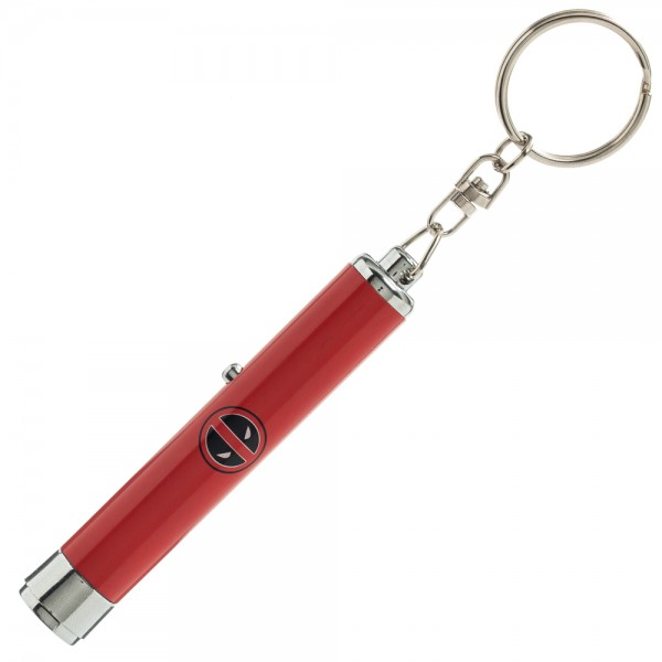Marvel Deadpool Logo Flashlight Keychain